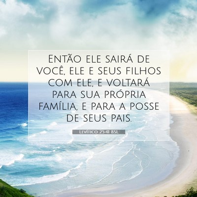 Levítico 25:41 Versículo Bíblico Explicado