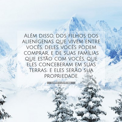 Levítico 25:45 Versículo Bíblico Explicado