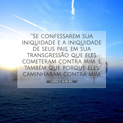 Levítico 26:40 BSL Imagem do Versículo Bíblico