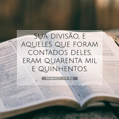 Números 2:19 Versículo Bíblico Explicado