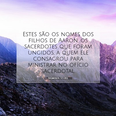 Números 3:3 Versículo Bíblico Explicado