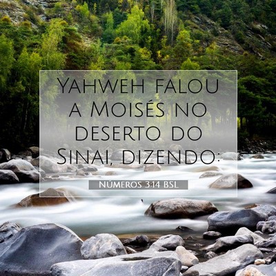 Números 3:14 Versículo Bíblico Explicado