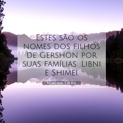 Números 3:18 Versículo Bíblico Explicado