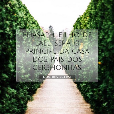 Números 3:24 Versículo Bíblico Explicado
