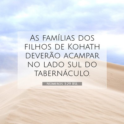 Números 3:29 Versículo Bíblico Explicado
