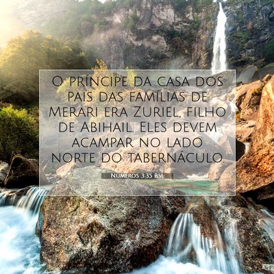 Números 3:35 Versículo Bíblico Explicado