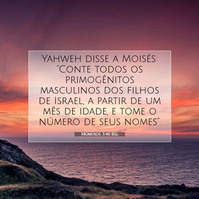 Números 3:40 Versículo Bíblico Explicado