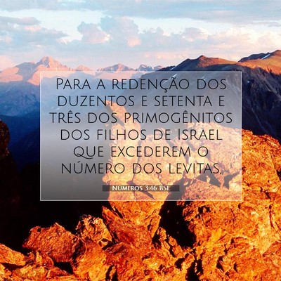 Números 3:46 Versículo Bíblico Explicado