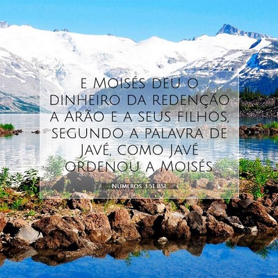 Números 3:51 Versículo Bíblico Explicado
