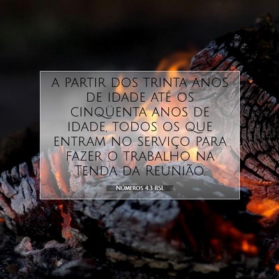 Números 4:3 Versículo Bíblico Explicado