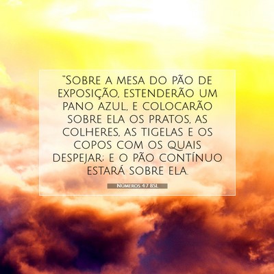 Números 4:7 Versículo Bíblico Explicado