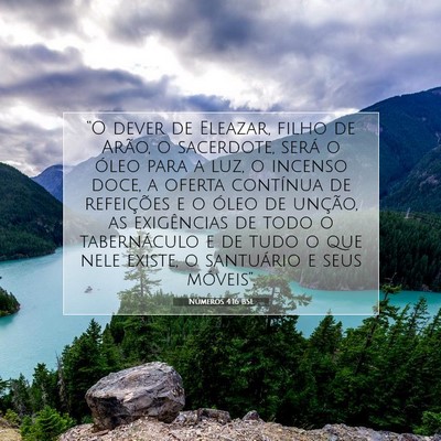 Números 4:16 Versículo Bíblico Explicado