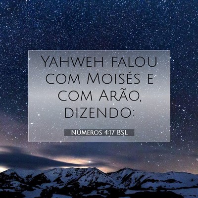 Números 4:17 Versículo Bíblico Explicado