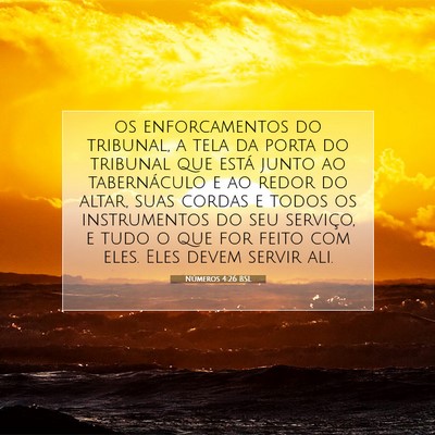 Números 4:26 Versículo Bíblico Explicado