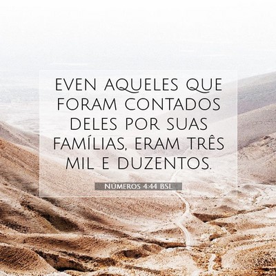 Números 4:44 Versículo Bíblico Explicado