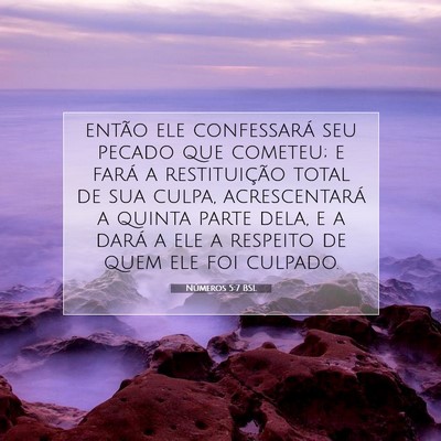 Números 5:7 Versículo Bíblico Explicado