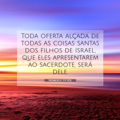 Números 5:9 Versículo Bíblico Explicado