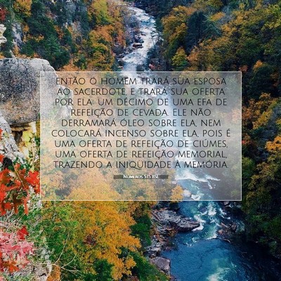 Números 5:15 Versículo Bíblico Explicado