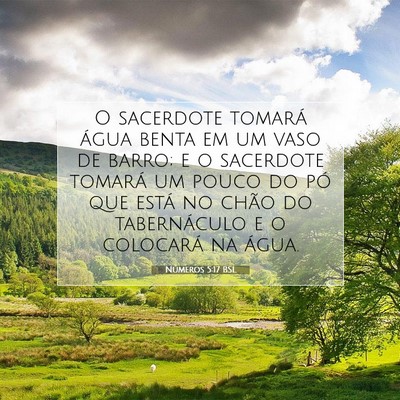 Números 5:17 Versículo Bíblico Explicado