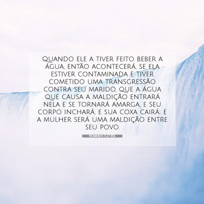 Números 5:27 Versículo Bíblico Explicado