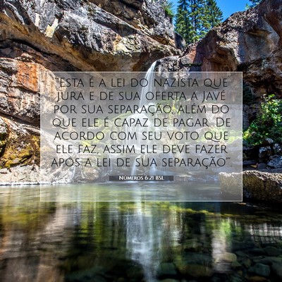 Números 6:21 Versículo Bíblico Explicado