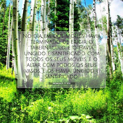 Números 7:1 Versículo Bíblico Explicado