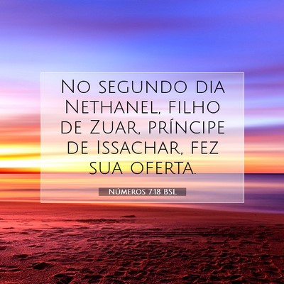Números 7:18 Versículo Bíblico Explicado