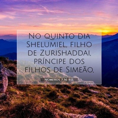 Números 7:36 Versículo Bíblico Explicado