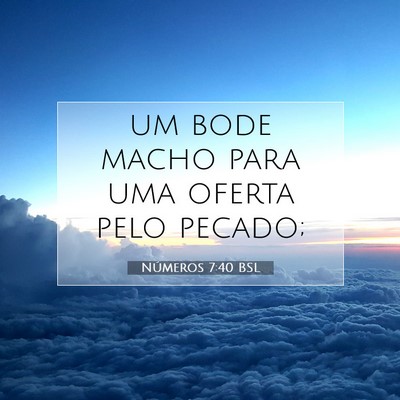 Números 7:40 Versículo Bíblico Explicado