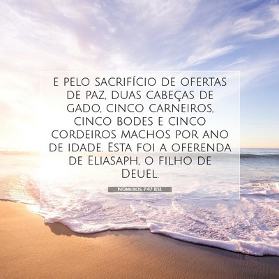 Números 7:47 Versículo Bíblico Explicado