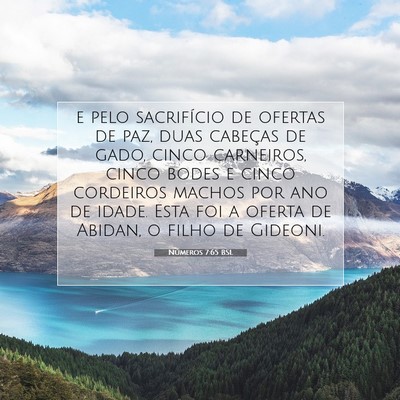 Números 7:65 Versículo Bíblico Explicado