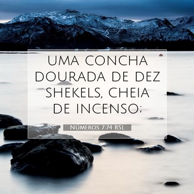 Números 7:74 Versículo Bíblico Explicado