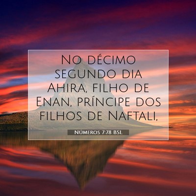 Números 7:78 Versículo Bíblico Explicado