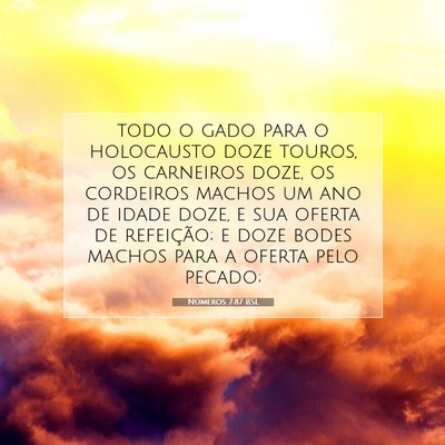 Números 7:87 Versículo Bíblico Explicado