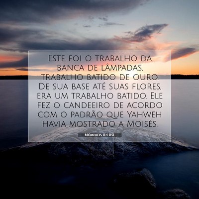 Números 8:4 Versículo Bíblico Explicado