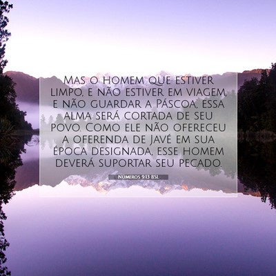 Números 9:13 Versículo Bíblico Explicado