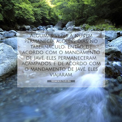 Números 9:20 Versículo Bíblico Explicado