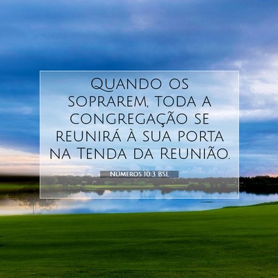 Números 10:3 Versículo Bíblico Explicado
