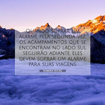 Números 10:6 Versículo Bíblico Explicado