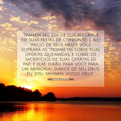 Números 10:10 Versículo Bíblico Explicado