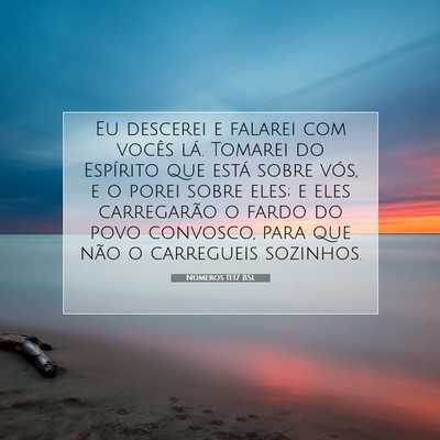 Números 11:17 Versículo Bíblico Explicado