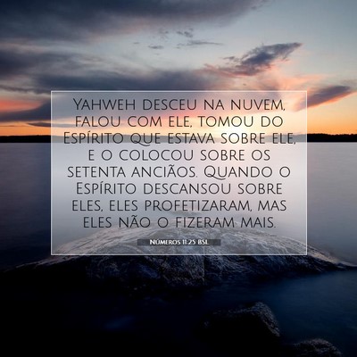 Números 11:25 Versículo Bíblico Explicado