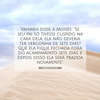 Números 12:14 Versículo Bíblico Explicado