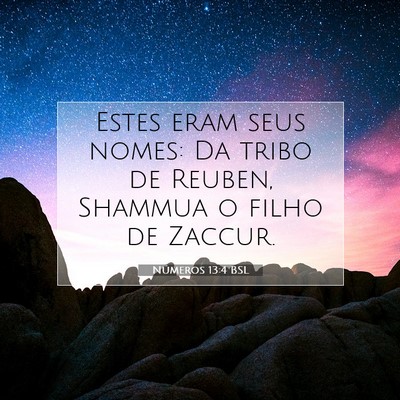 Números 13:4 Versículo Bíblico Explicado