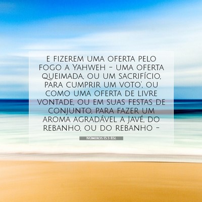 Números 15:3 Versículo Bíblico Explicado