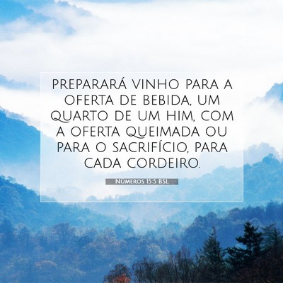 Números 15:5 Versículo Bíblico Explicado
