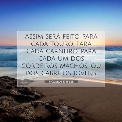 Números 15:11 Versículo Bíblico Explicado