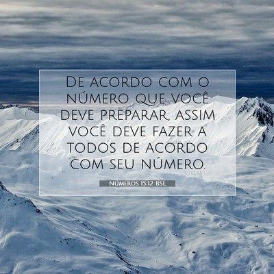 Números 15:12 Versículo Bíblico Explicado