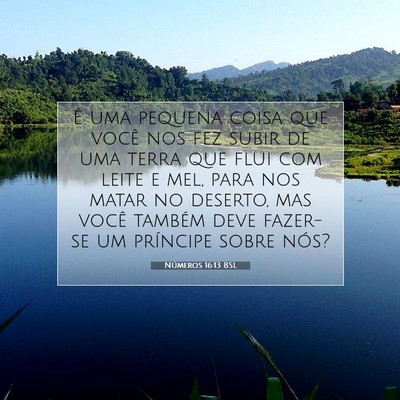 Números 16:13 Versículo Bíblico Explicado