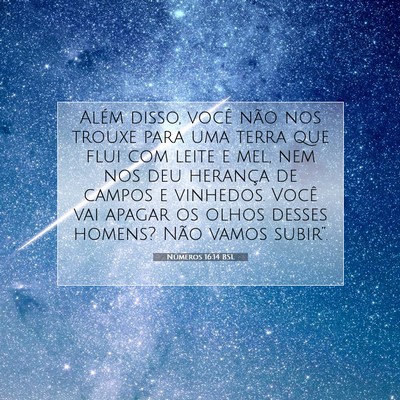 Números 16:14 Versículo Bíblico Explicado
